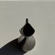 Vintage silver-plated soliflore vase with a dark patina in the shape of a ewer.