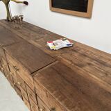 Old trade furniture with oak drawers XL format