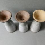 6 stoneware mazagrans signed VN
