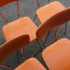 Lot de 2 chaises orange
