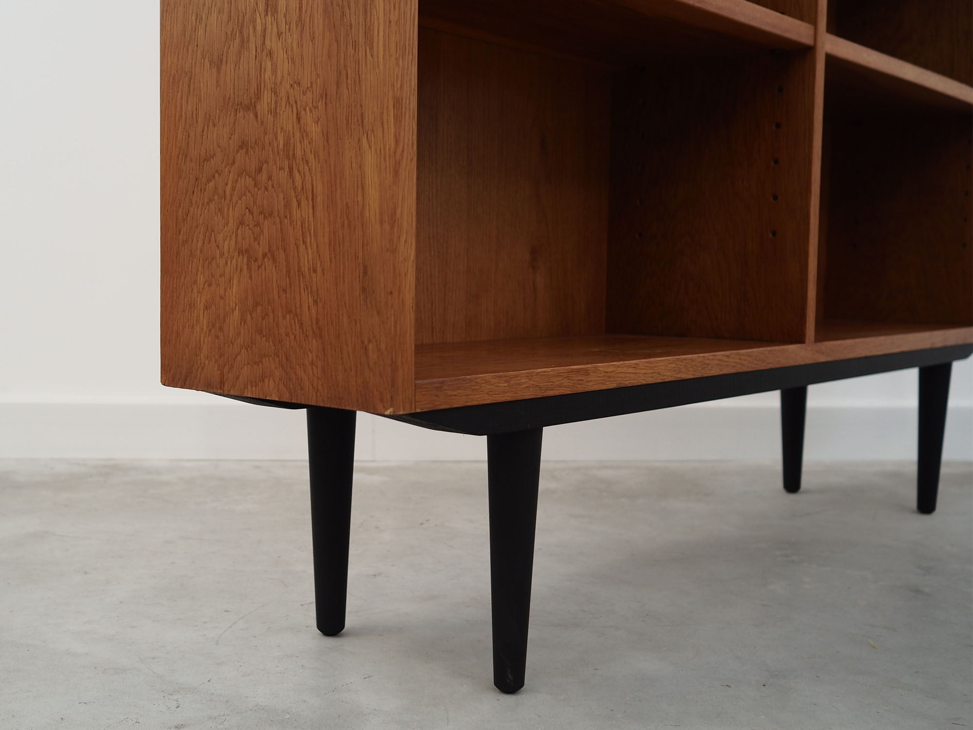 Oak bookcase, 70's, Danish design, production: Denmark