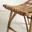 Vintage 60's rattan stool