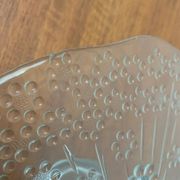 Plateau à gâteau en verre scandinave vintage