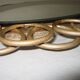 Mirror oval rattan 29cm x 40cm