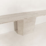 Italian travertine console 1970