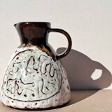 Ceramic pitcher Juliette Derel Vallauris 1960