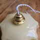 Pastel yellow opaline pendant light