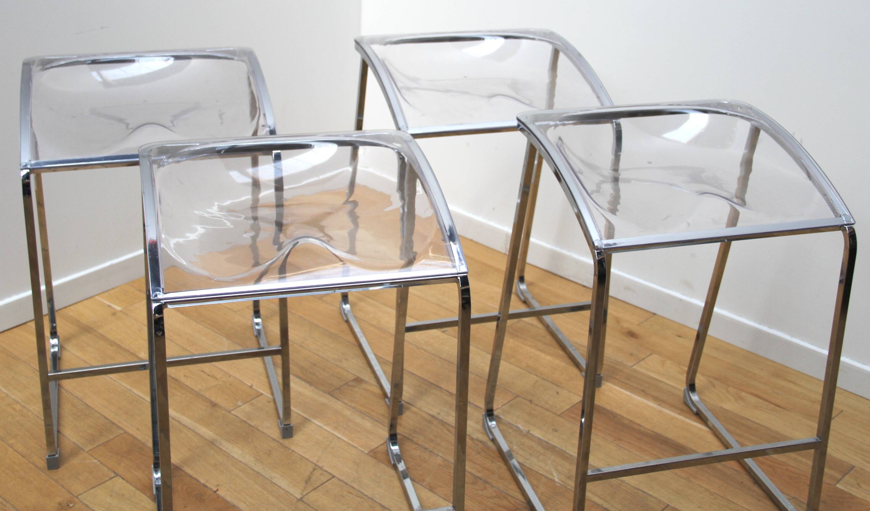 Suite of 4 Arod 500 armchairs, Pedrali