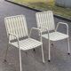 2 white emu rio garden armchairs with armrests