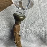 Bronze and glass coat hooks