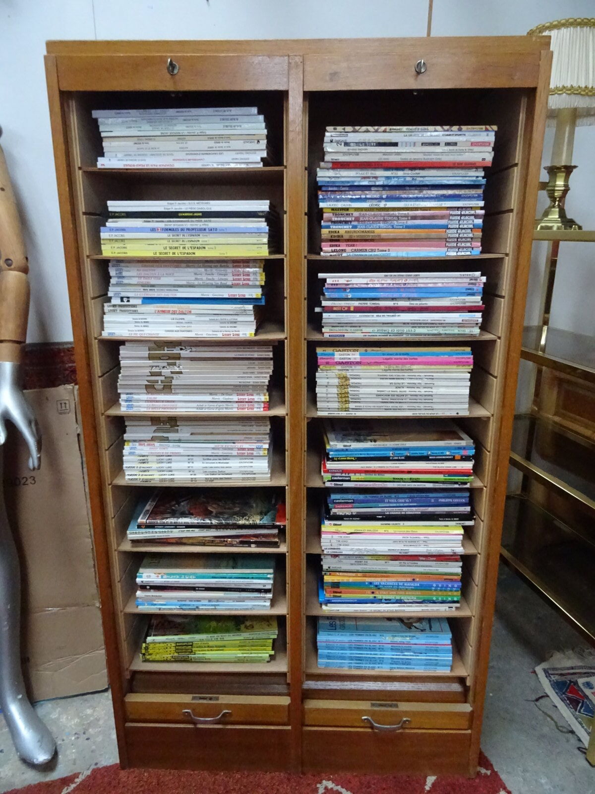 Double curtain binder