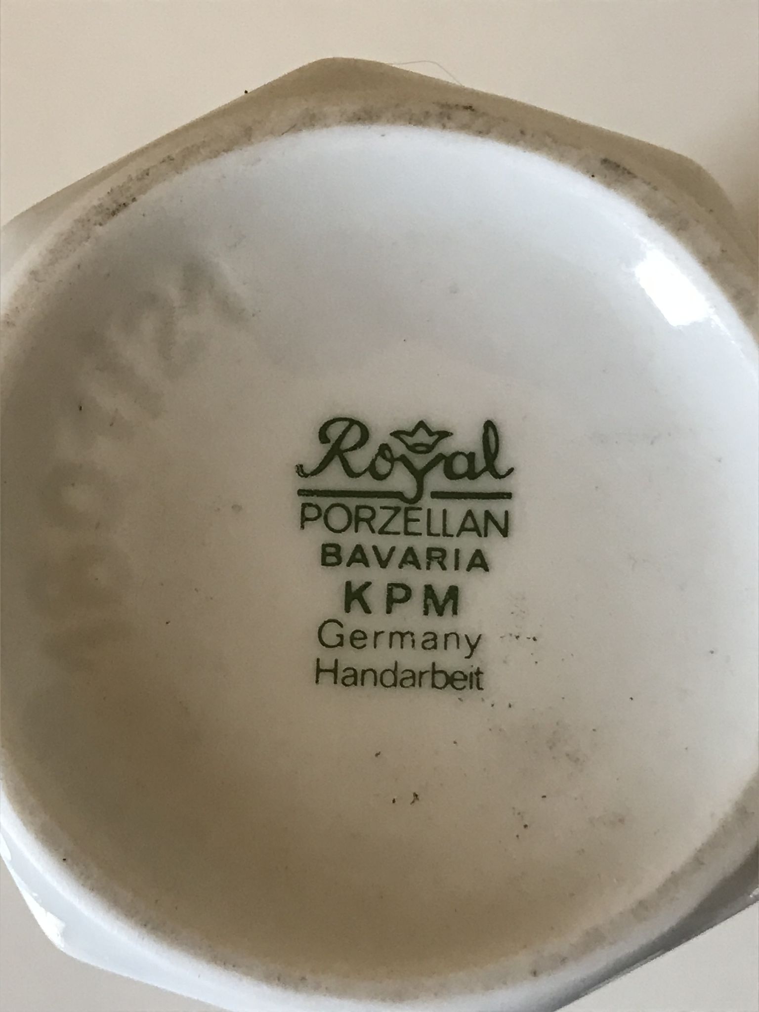Porcelain vase bavaria vintage design Annees 70