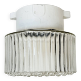 Plafonnier Vintage en Porcelaine Blanche, 1970s