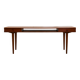 1950s Danish Teak Coffee Table with Drawers and Pull-Out Tray