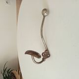 Patère porte manteau mural ancien en acier