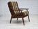 1970s, Danish armchair, teak wood, furniture wool fabric.