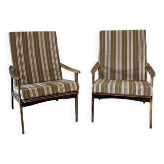 Pair of Scandinavian armchairs from the 1960s.