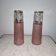Pair of enamelled glass vases