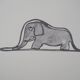 Lithograph by Antoine de Saint-Exupéry: the elephants of the prince, 2022