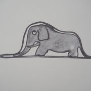 Lithograph by Antoine de Saint-Exupéry: the elephants of the prince, 2022
