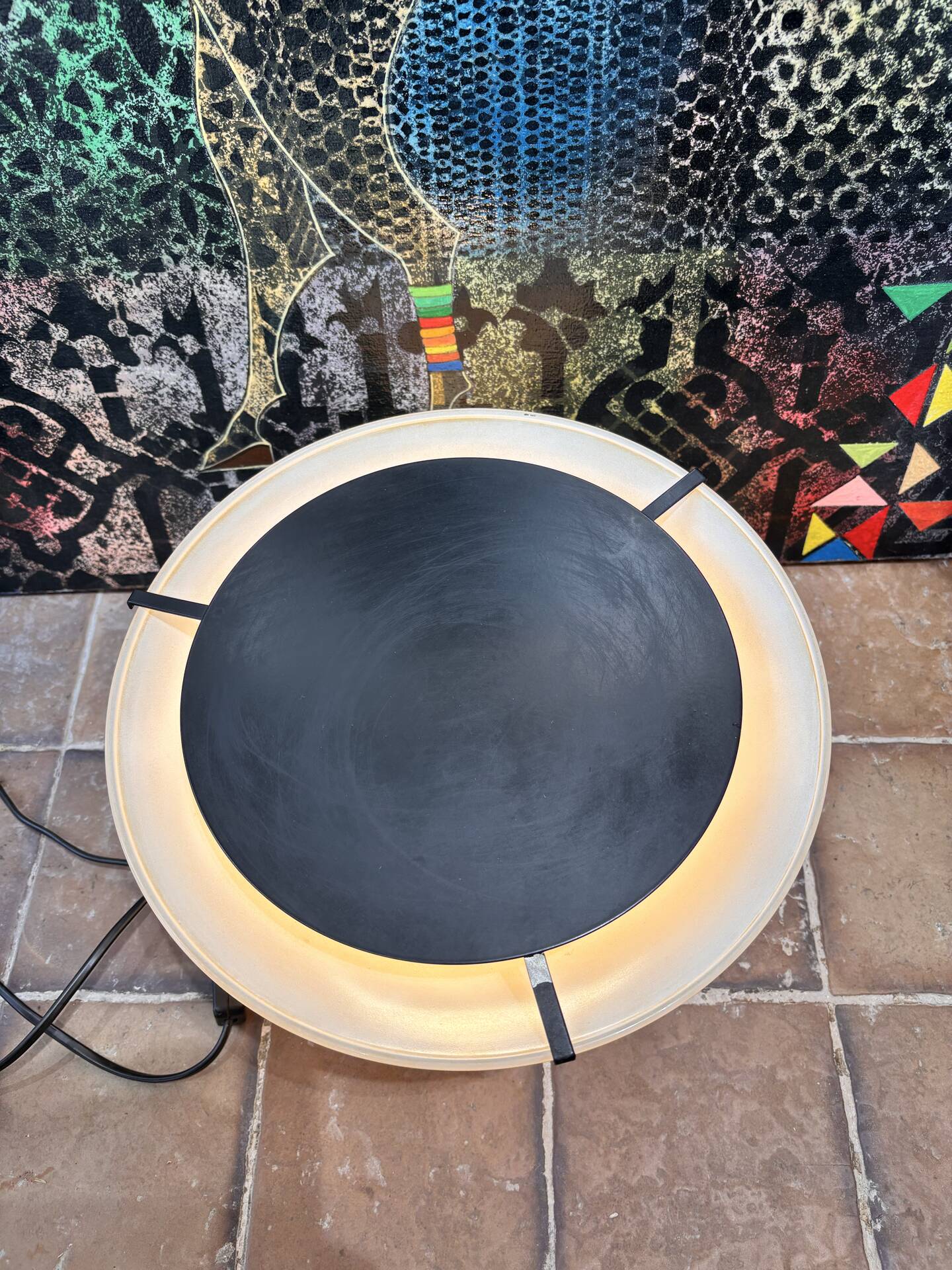 Postmodern table lamp. Optelma / Mangia style.