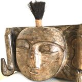 Wooden clothing rack, African work, 20th