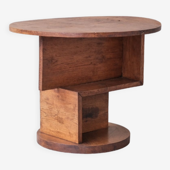 Modernist French Mid-Century Oak Centre Table