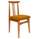 Ochre boucle beech chair from the mid-century, light wood, M. Zielinski, Europe 1960s