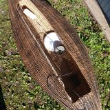 Suspension / large wicker basket