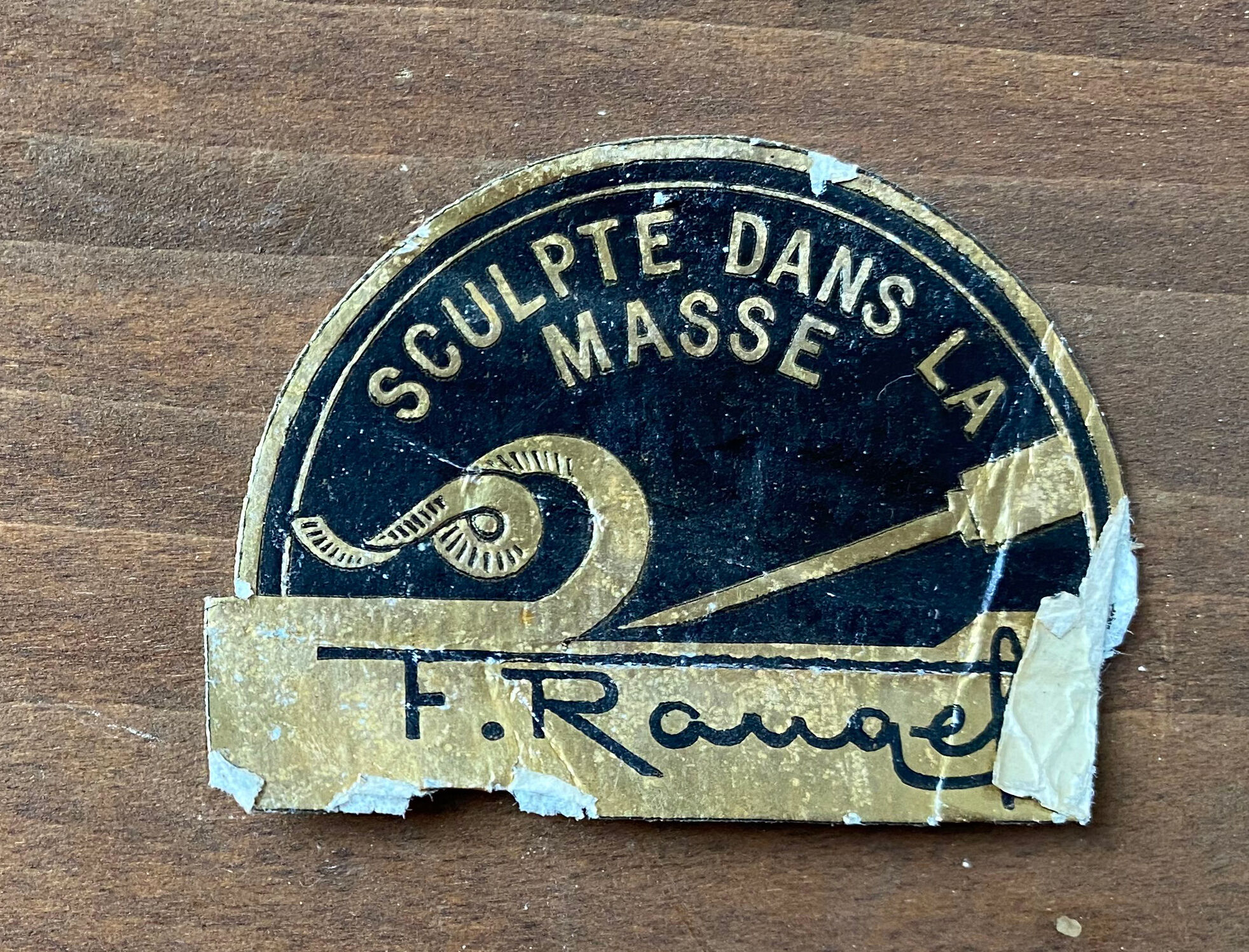 Painting hsp bas relief mountain snow chalet signed f. raugel circa 1950/60