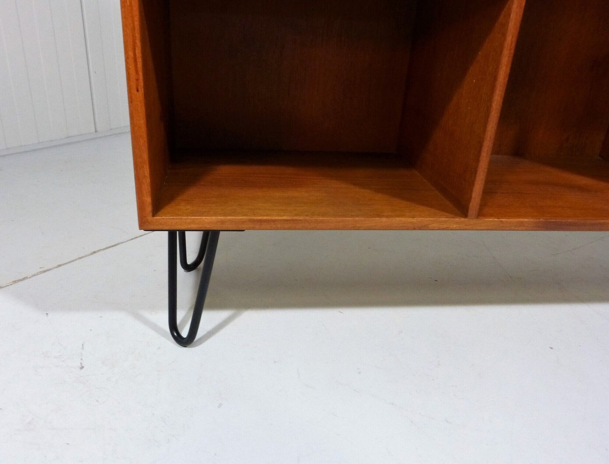 Teak bookcase with hairpin legs by Børge Mogensen for Søborg Møbler Denmark, 1960’s
