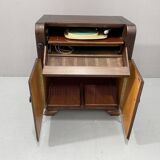 Fully renovated mid century cabinet with build-in turntable, Germany, 1950´s