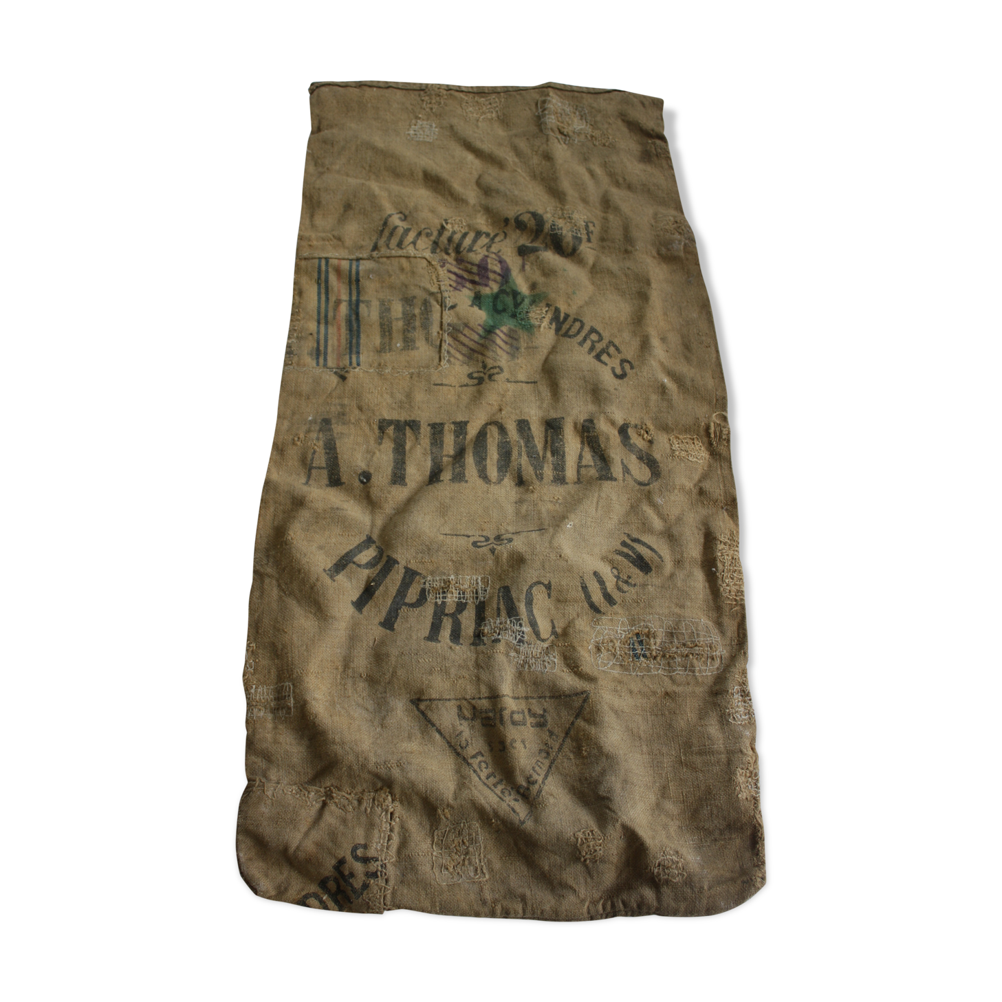 Burlap sack flour mill Thomas Brittany