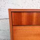 Shoe cabinet teak and oak veneer 60s