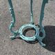 Antique bistro heating table "Le Coquet", enamelled tray, piece by piece.