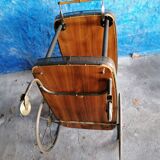 Serving table on wheels
