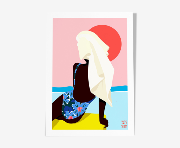 Biarritz - illustration en édition limitée, format A3 Elisa Brouet