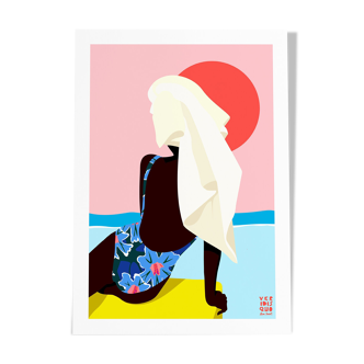Biarritz - illustration en édition limitée, format A3 Elisa Brouet