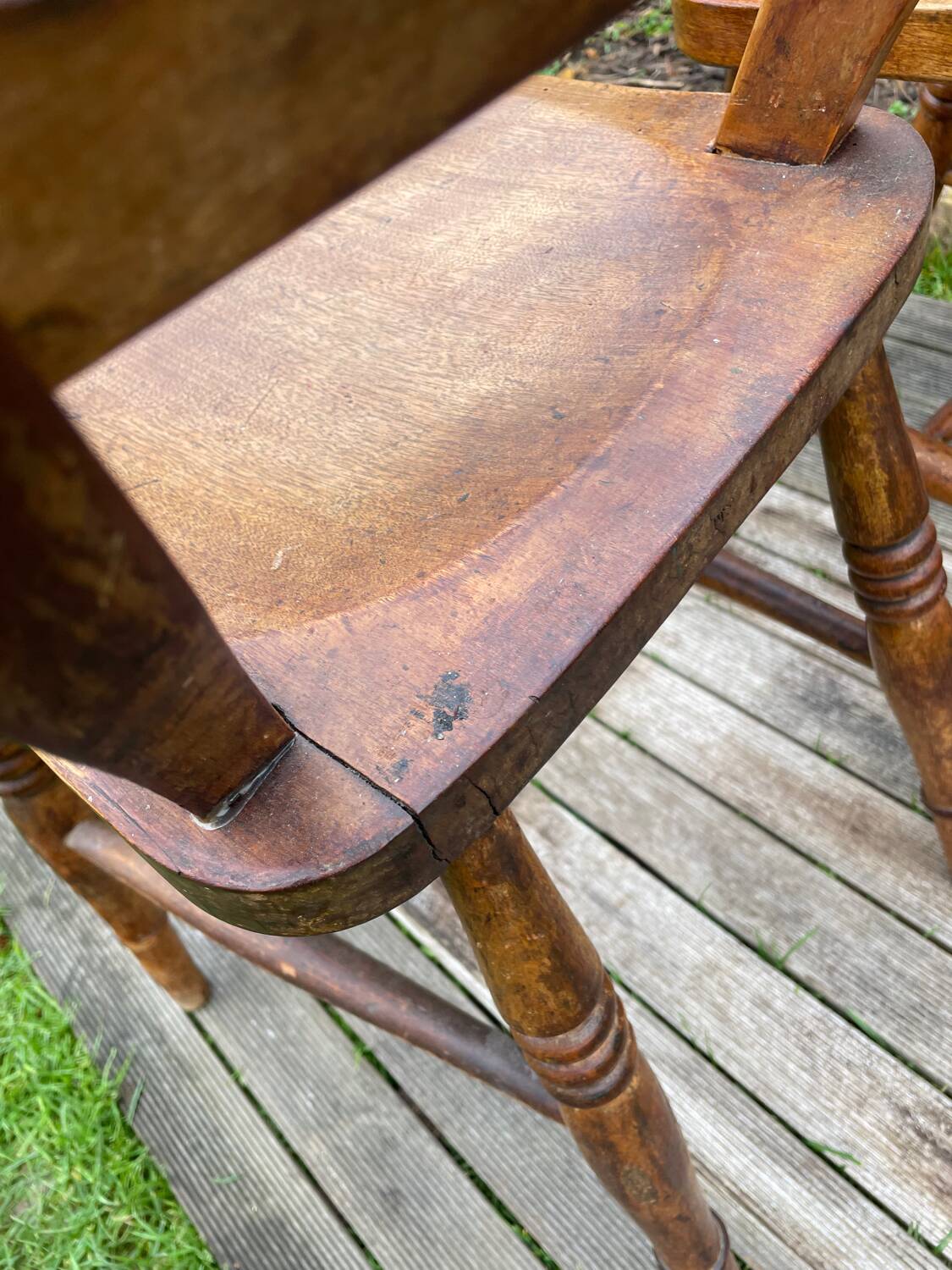 Pair of 19th century English farm chairs