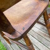 Paire de chaises de ferme anglaises XIX e