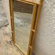 Miroir en bois et rotin