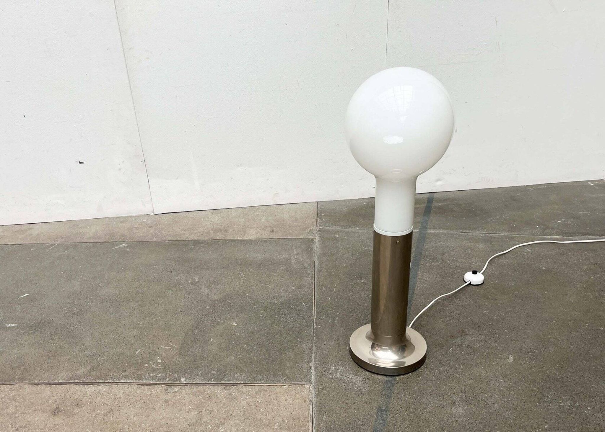Swiss design floor lamp modern bulb mid-century space age by Temde, 1960s