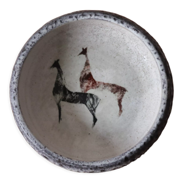 Ceramic giraffe cup