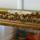19th century fireplace mirror 128 x 107 mercury and stucco