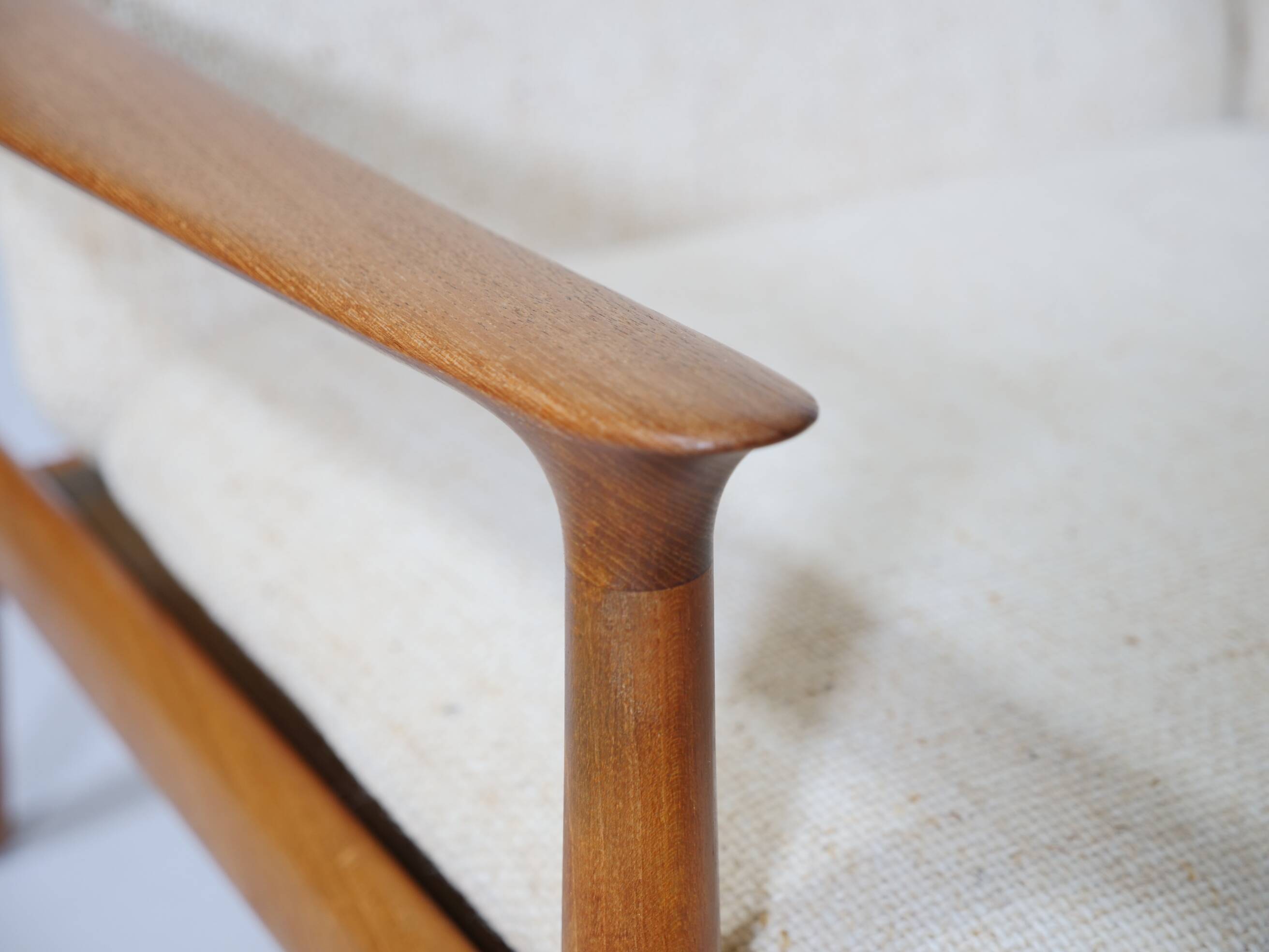 Danish Design Teak Sofa Couch Three-Seater by Svend Aage Eriksen for Glostrup, 1960s