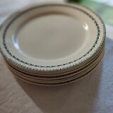 Flat plate in Iron Earth U & Cie Sarreguemines model Carlos