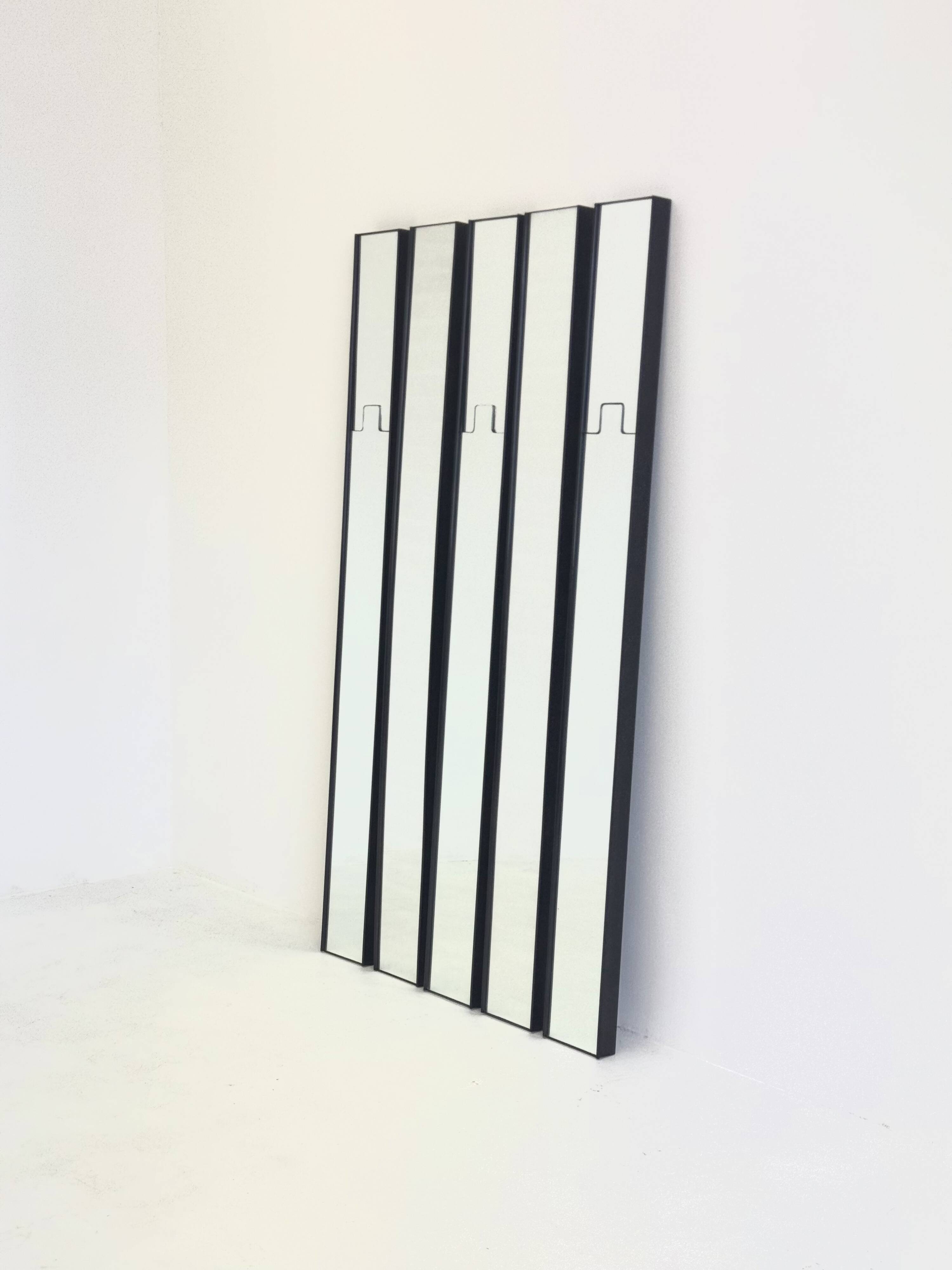 Set of 5 Gronda mirrors by Luciano Bertoncini for Elco