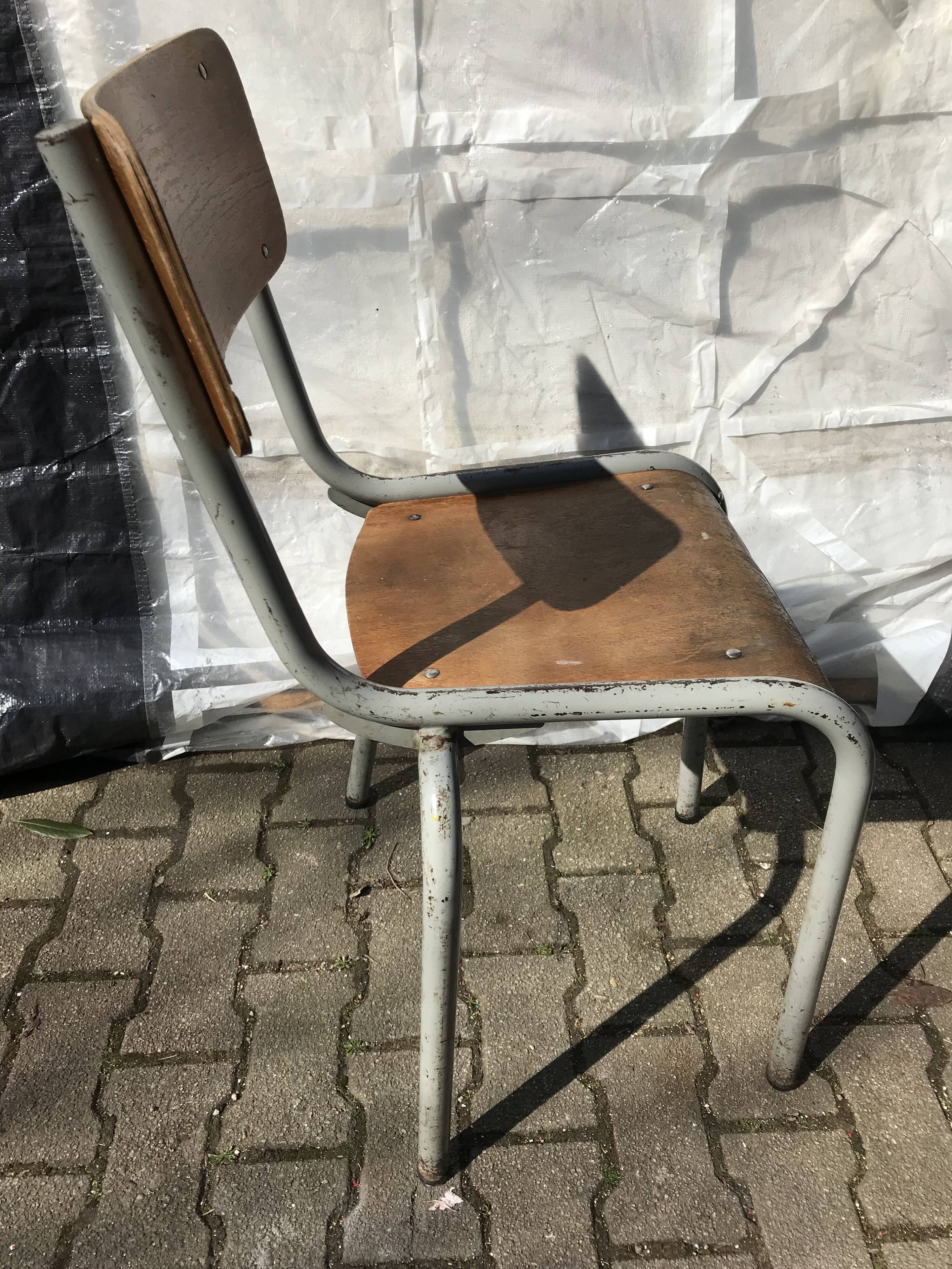 Old 70s school chair