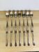7 vintage silver plated forks and 7 spoons