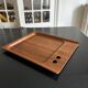 plateau en teck scandinave